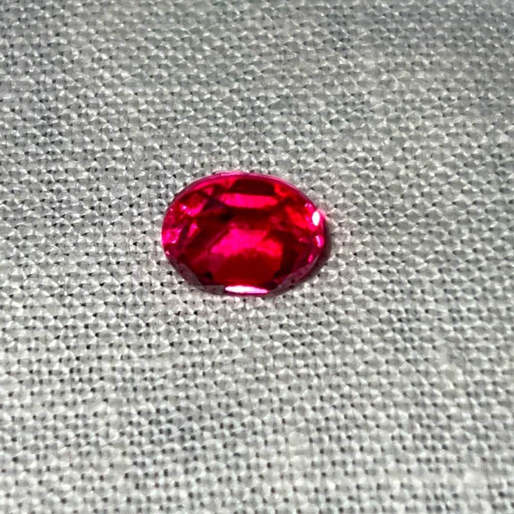 Rubelite  Triplet Quartz Oval